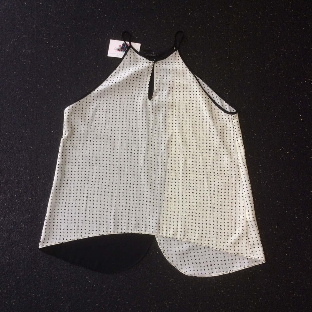 Lila Polkadot Top